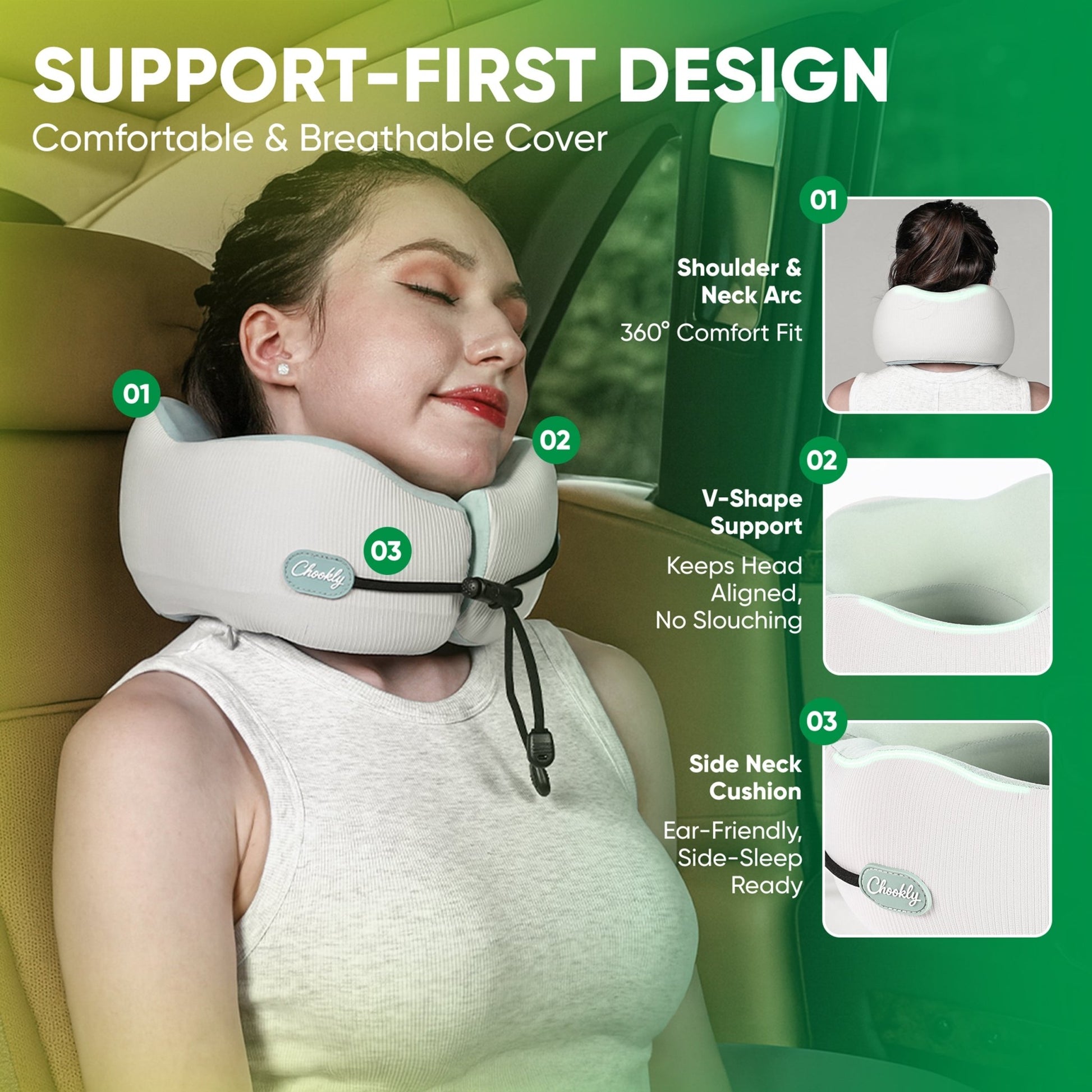 Chookly™ Travel Neck Pillow Set - Chookly