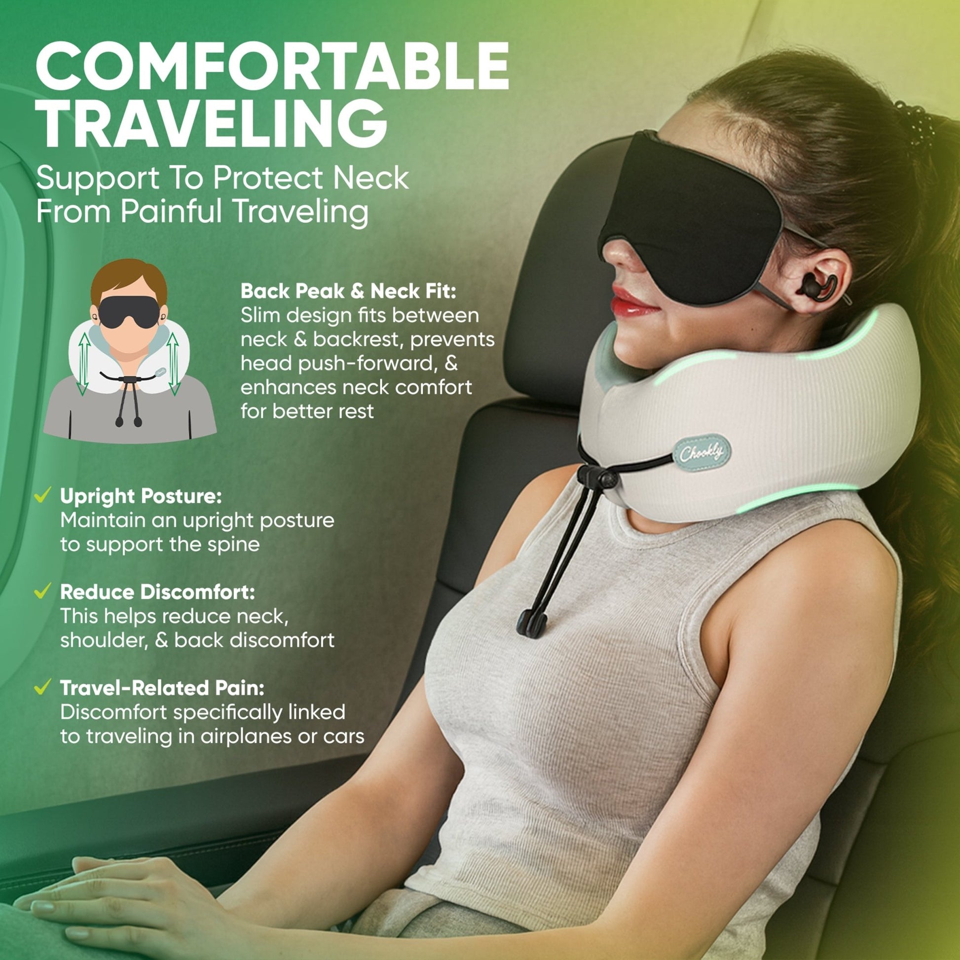 Chookly™ Travel Neck Pillow Set - Chookly